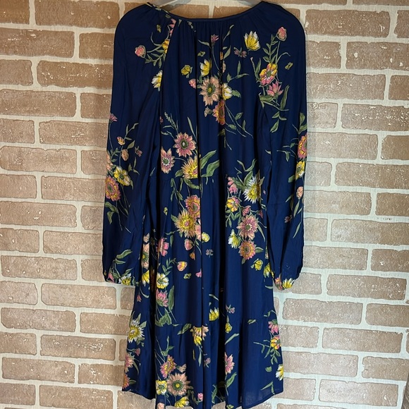 Old Navy Dress Medium Floral Boho Long Sleeve Women’s Gauzy Flowy - Picture 7 of 12